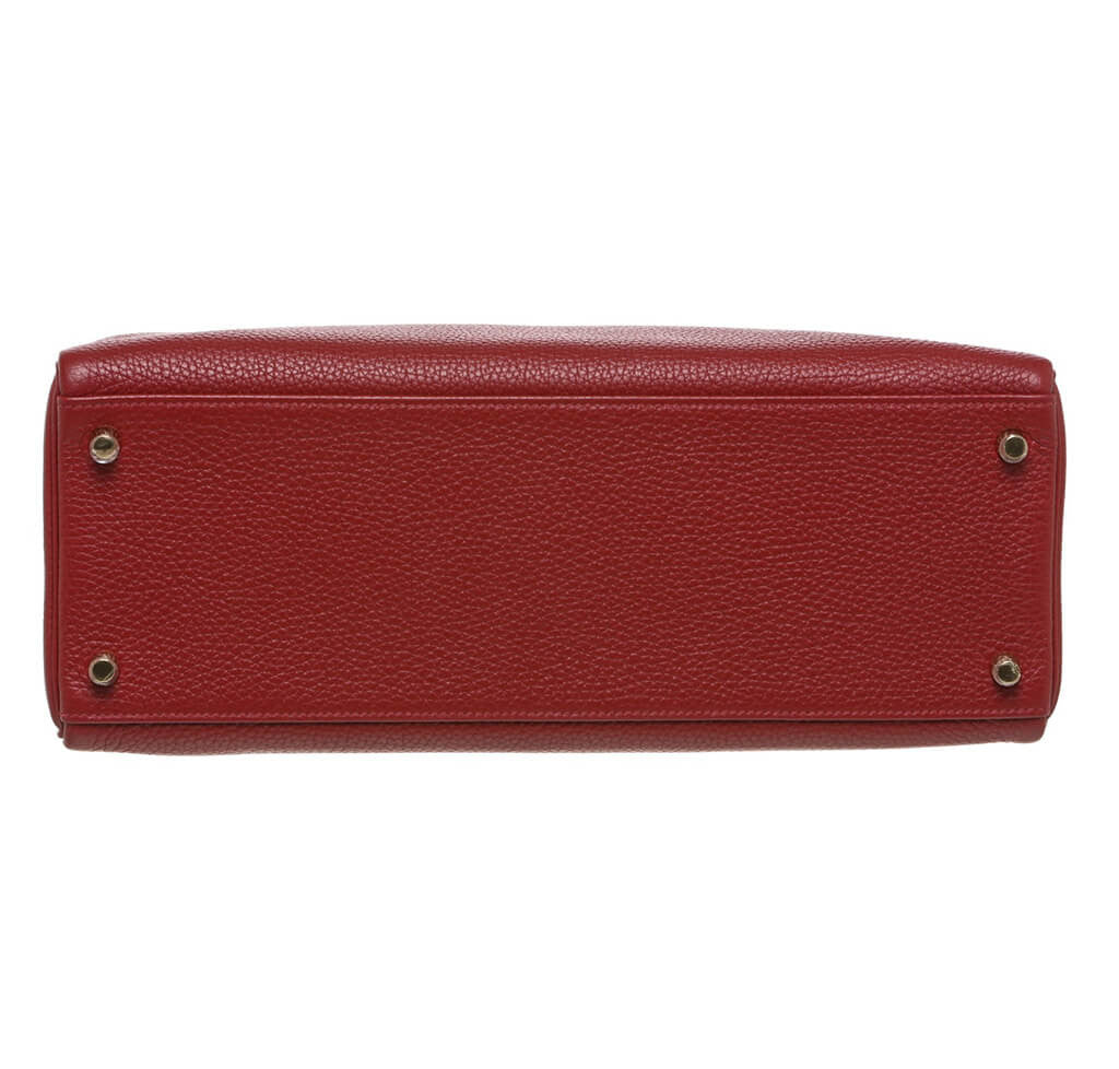 Hermès Rouge H Bag Kelly 35 GHW