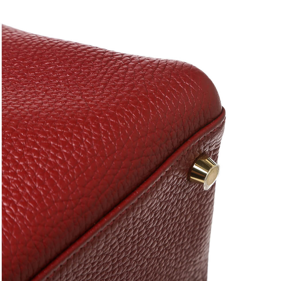 Hermès Rouge H Bag Kelly 35 GHW