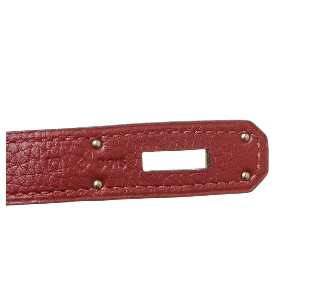 Hermès Rouge H Bag Kelly 35 GHW