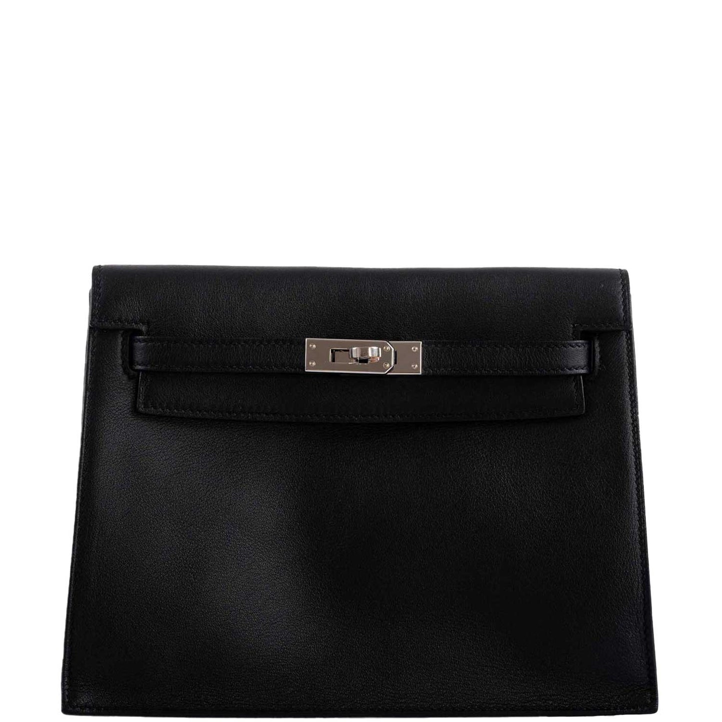 Hermes Kelly Danse II Black Swift with Palladium Hardware - 2020, Y