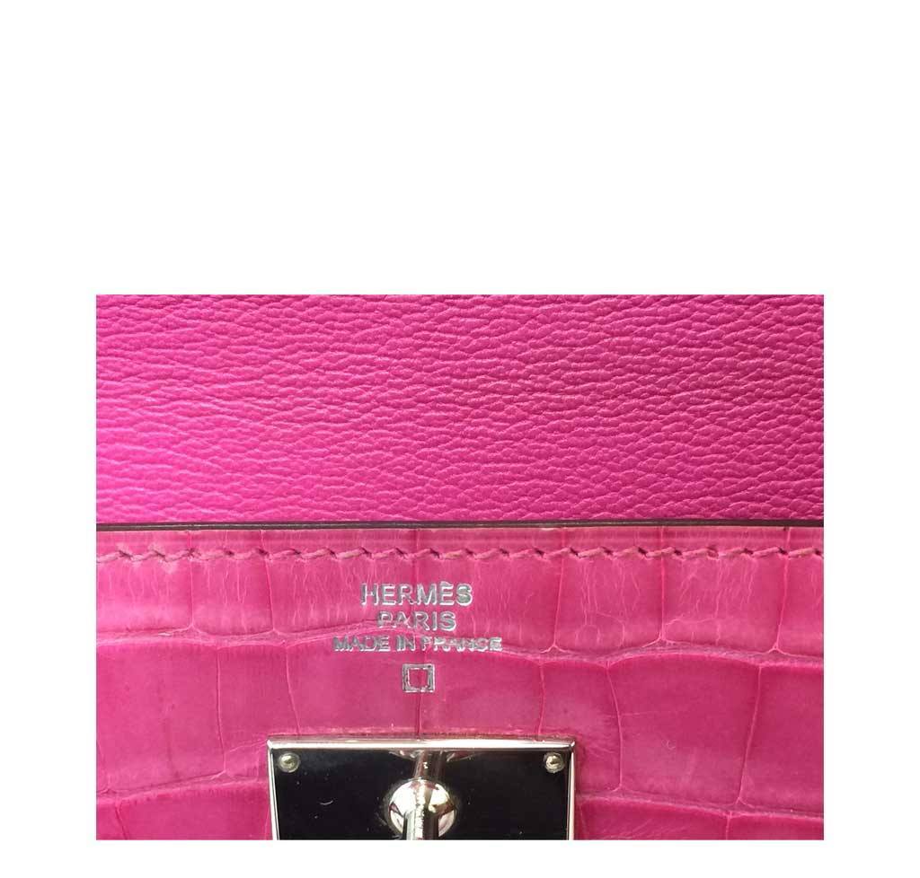 Hermès Kelly Long Wallet Clutch Fuchsia Bag