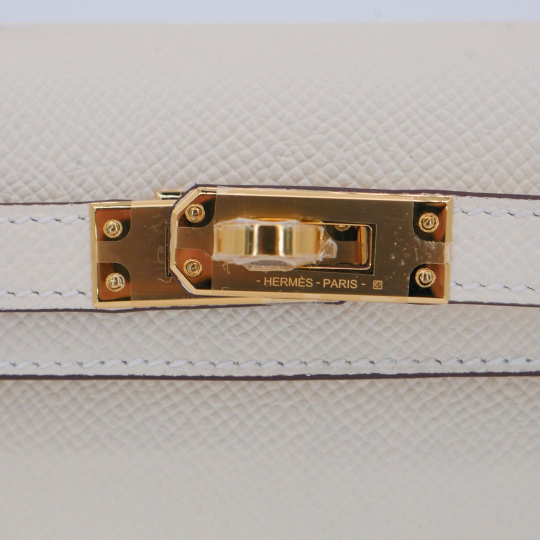 Hermès Kelly II Sellier Mini Nata Epsom Leather Gold Hardware