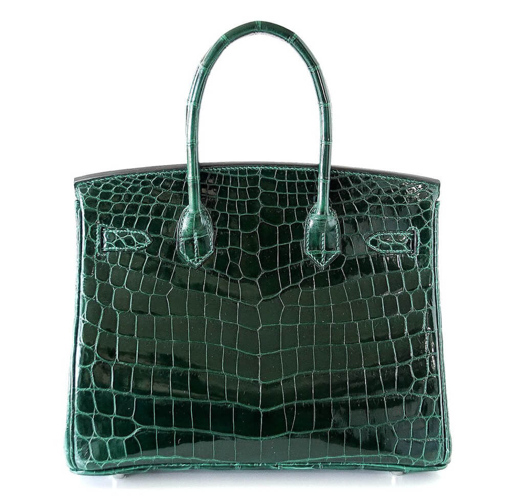 Hermès Birkin 30 Bag Emeraude Niloticus Crocodile