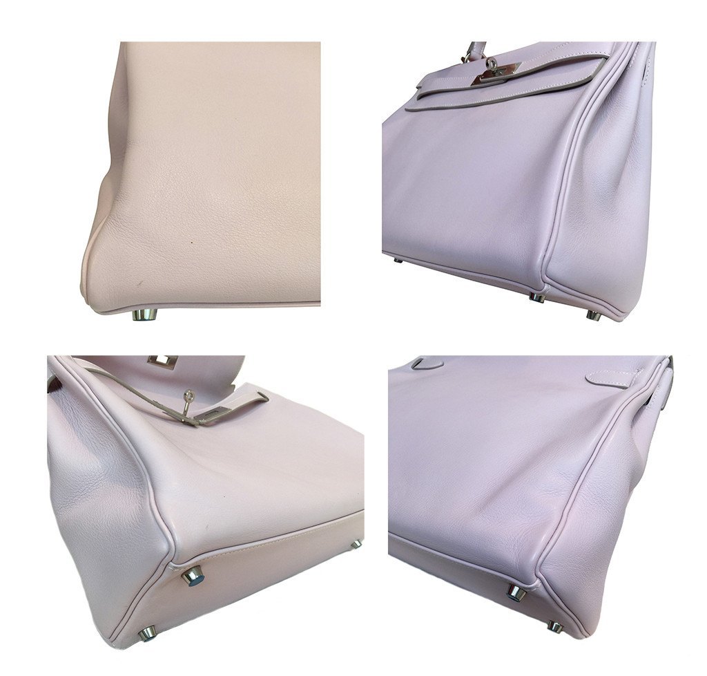 Hermès Kelly 32 Rose Dragee Bag PHW