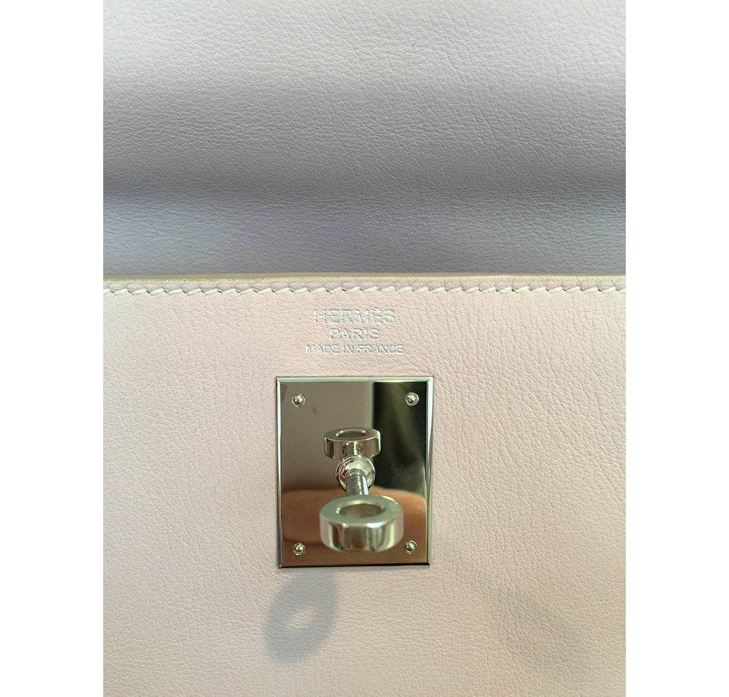 Hermès Kelly 32 Rose Dragee Bag PHW