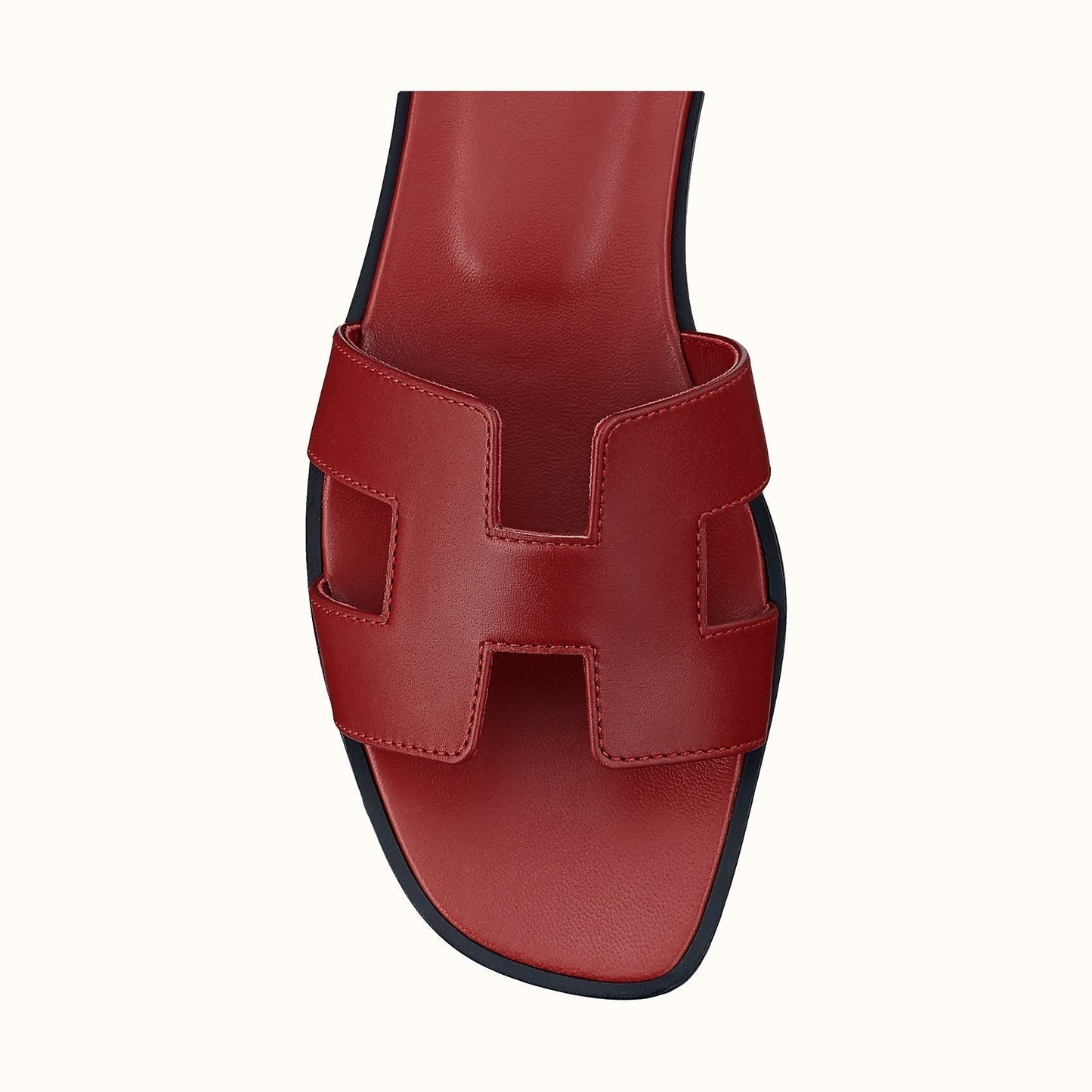 Hermes Red Oran Sandal