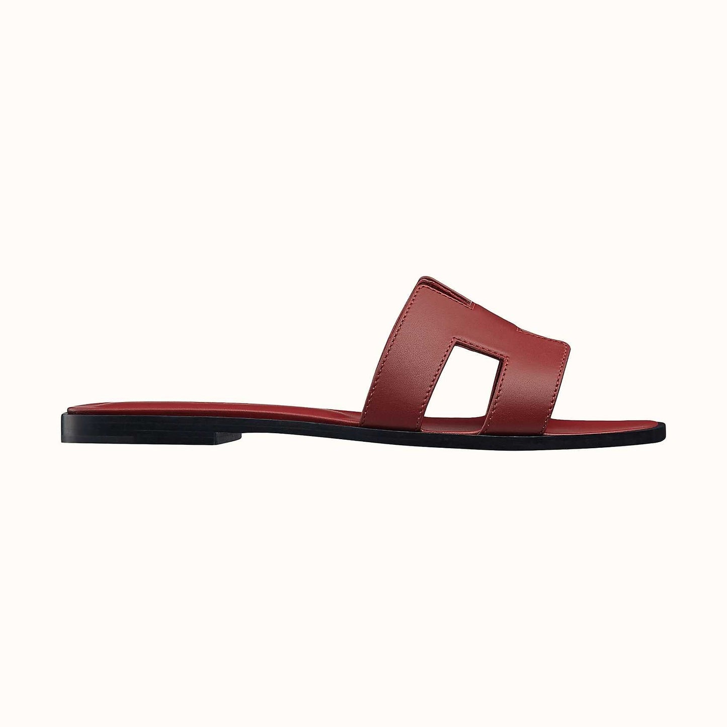 Hermes Red Oran Sandal