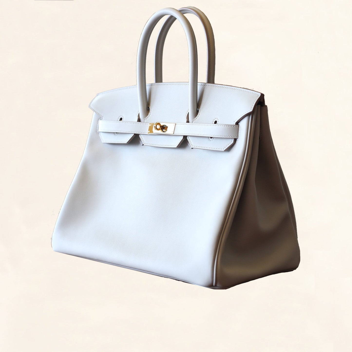 Hermès |Gris Perle Swift Birkin with Gold Hardware| 35