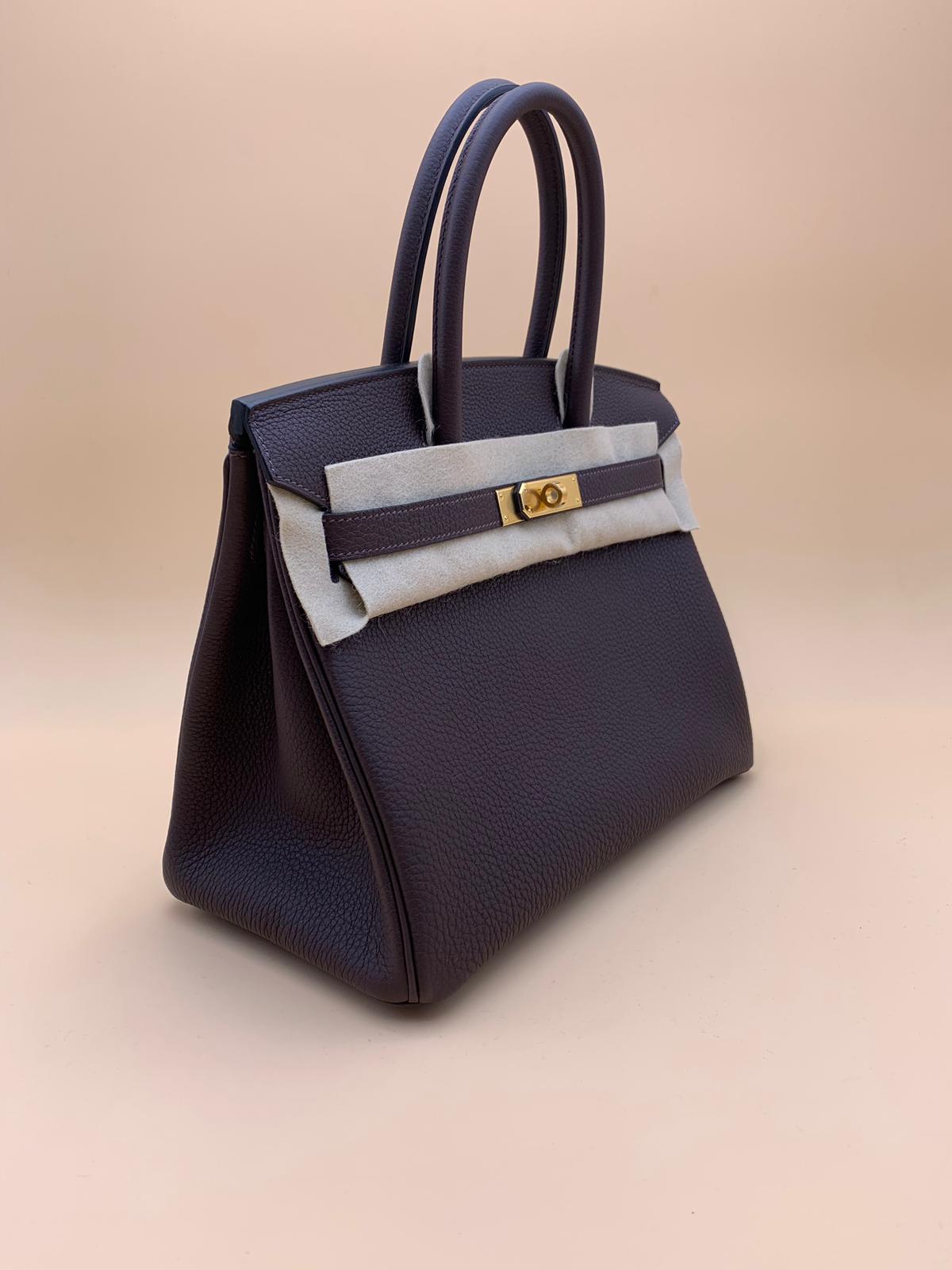 Hermès | Chocolat Togo Birkin with Gold Hardware | 30
