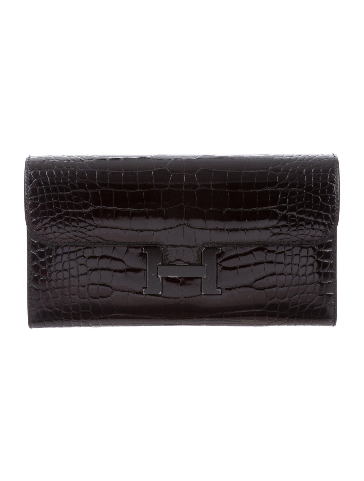 Hermes | So Black Alligator Constance Wallet