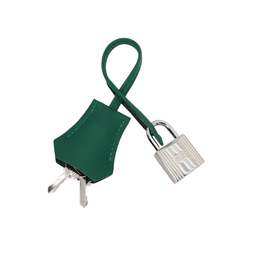 Hermès 29cm Birkin Shoulder Vert Moyen Evercolor Leather Palladium Hardware