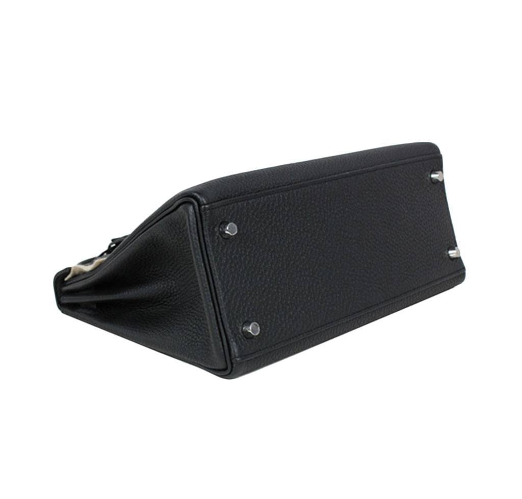 Hermès Kelly 28 Black Togo Bag PHW
