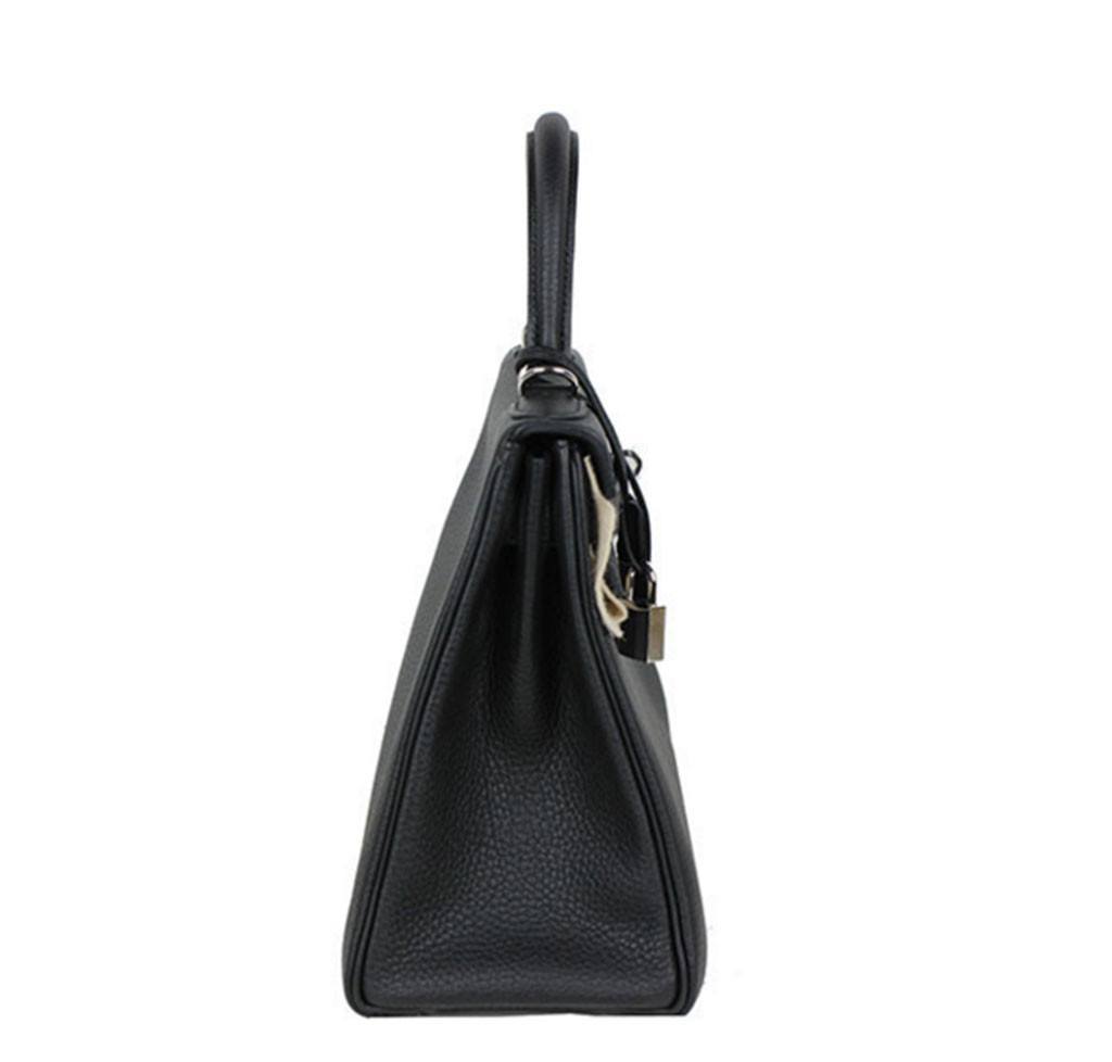 Hermès Kelly 28 Black Togo Bag PHW