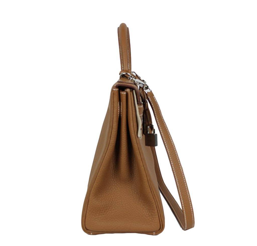 Hermès Kelly 32 Gold Togo Bag PHW