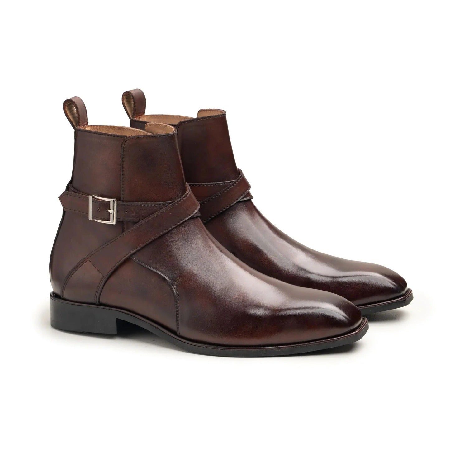 Men’s Dark Brown Leather Jodhpur Style Boots