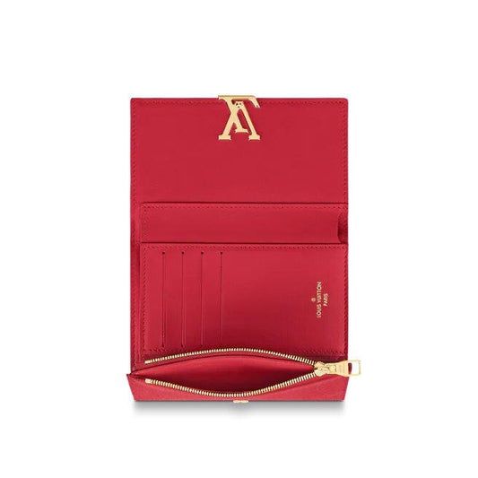 Louis Vuitton CAPUCINES COMPACT WALLET SCARLET