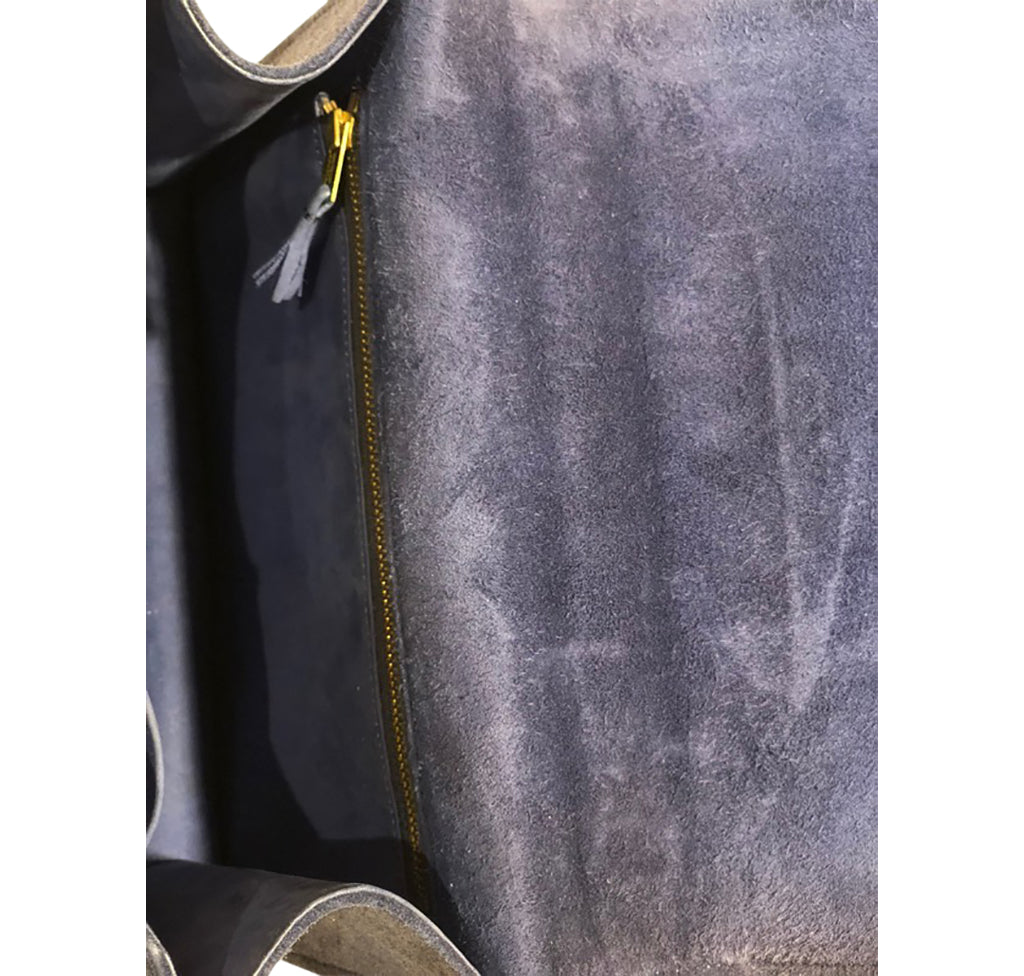 Hermès Constance 24 Vintage Navy Suede Bag GHW