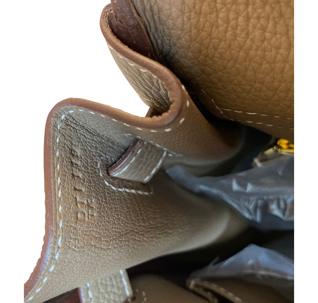 Hermès Kelly 35 Etoupe Togo GHW Bag
