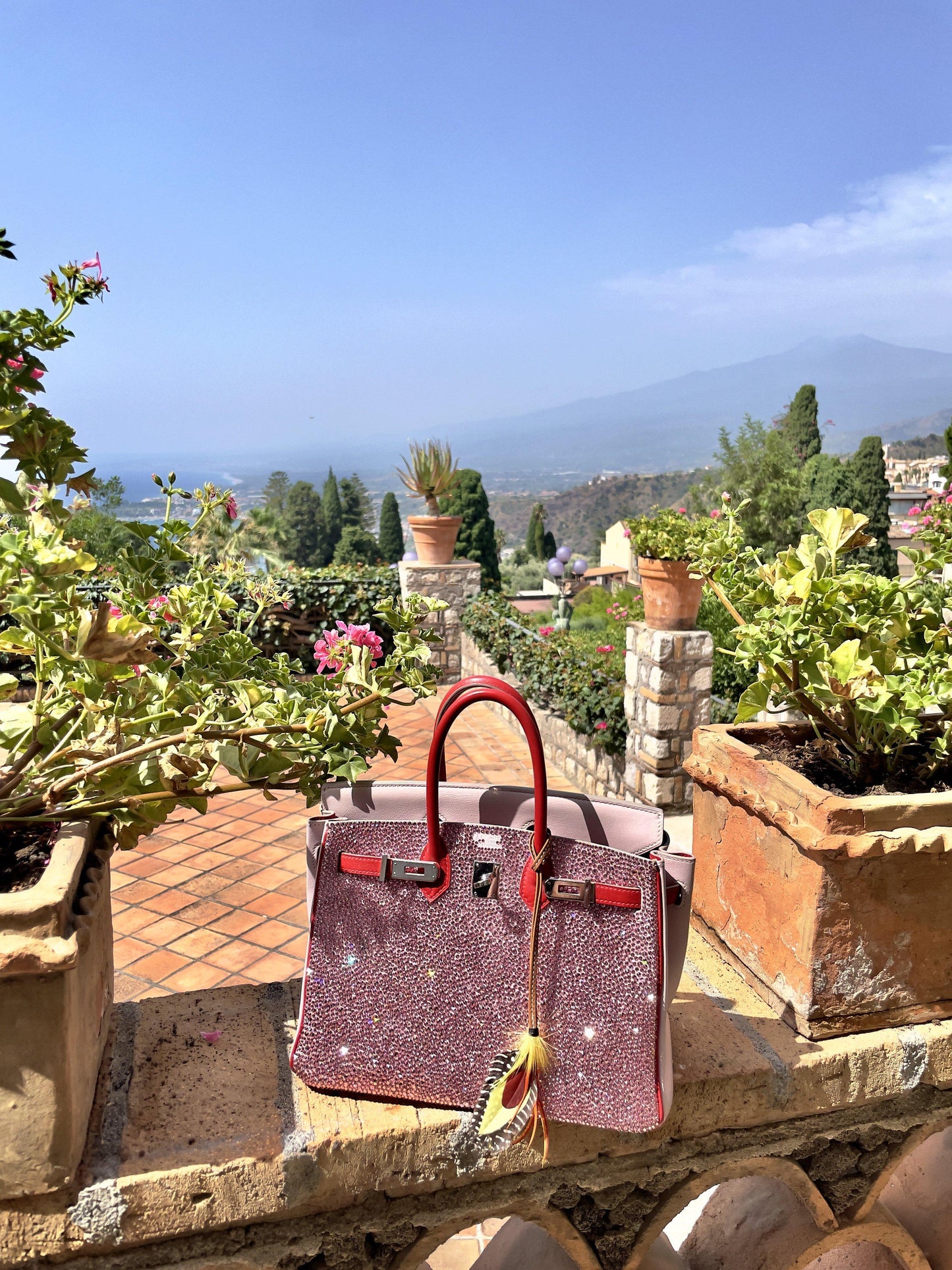 Vintage Hermes Birkin 25 ‘Pink Princess’ HSS Rose Dragee & Rouge Tomate Swift with Palladium Hardware