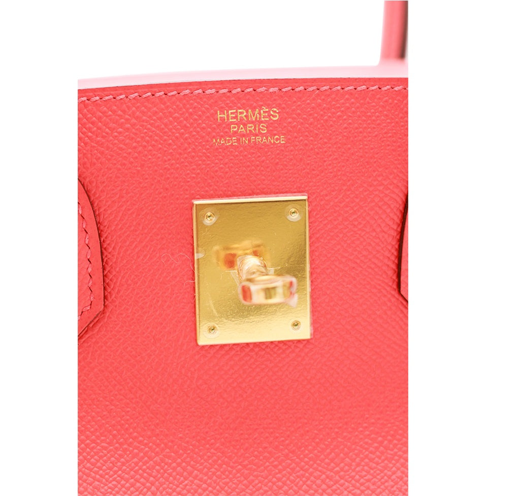 Hermès Birkin 30 Epsom Rose Jaipur GHW