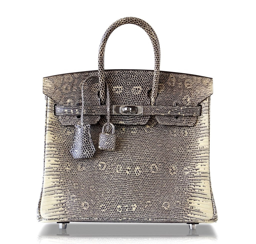 Hermès Birkin 25 Bag Ombre Lizard PHW