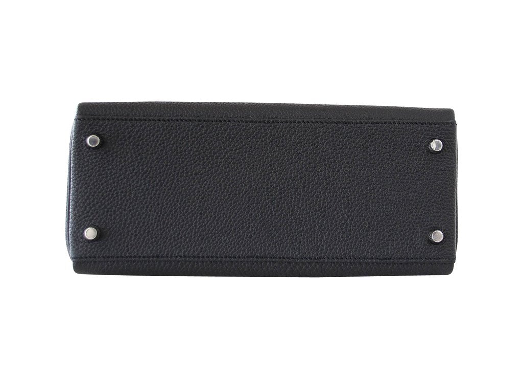 Hermès Kelly 28 Retourne Black Togo PHW Bag