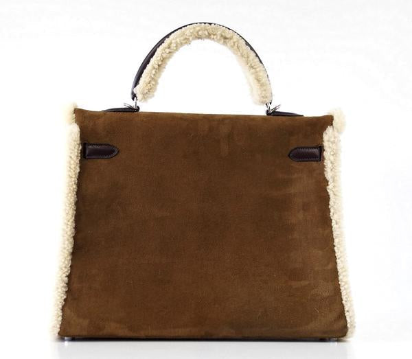 Hermès Kelly 35 Limited Edition Teddy Shearling Bag