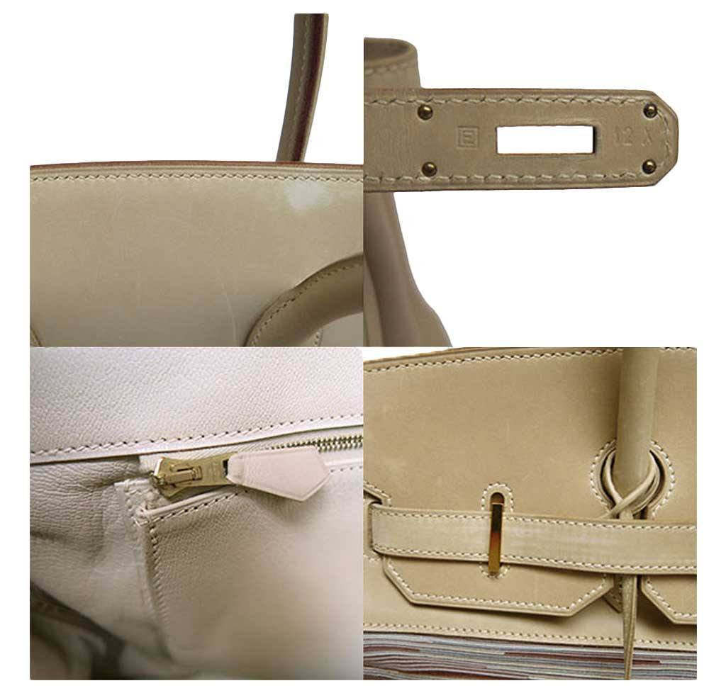 Hermès Birkin 35 Beige Vibrato Bag GHW