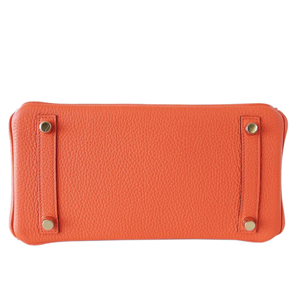 Hermès Birkin 25 Bag Orange Poppy Gold Hardware