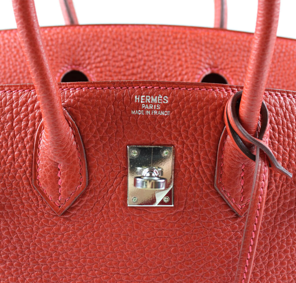 Hermès Birkin 25 Bag Vermillion Palladium