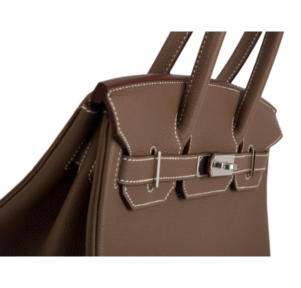 Hermès Togo Birkin 30 Bag Etoupe PHW