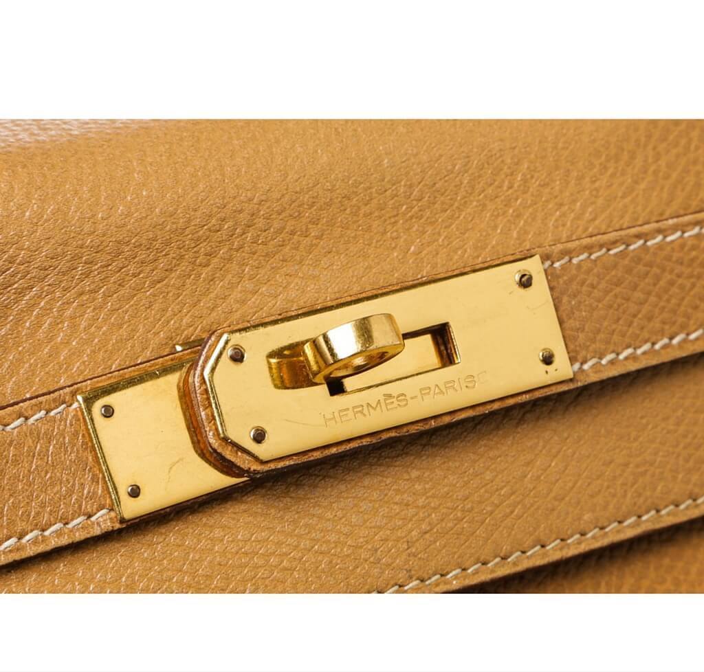 Hermès Kelly 28 Gold Epsom Bag GHW
