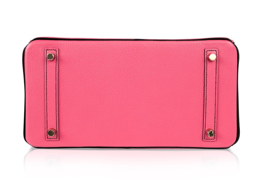 Hermès Birkin 30 Rose Lipstick Noir HSS
