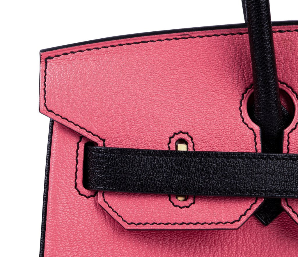 Hermès Birkin 30 Rose Lipstick Noir HSS