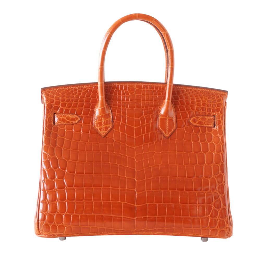 Hermès Birkin 30 Potiron Niloticus Crocodile Bag PHW