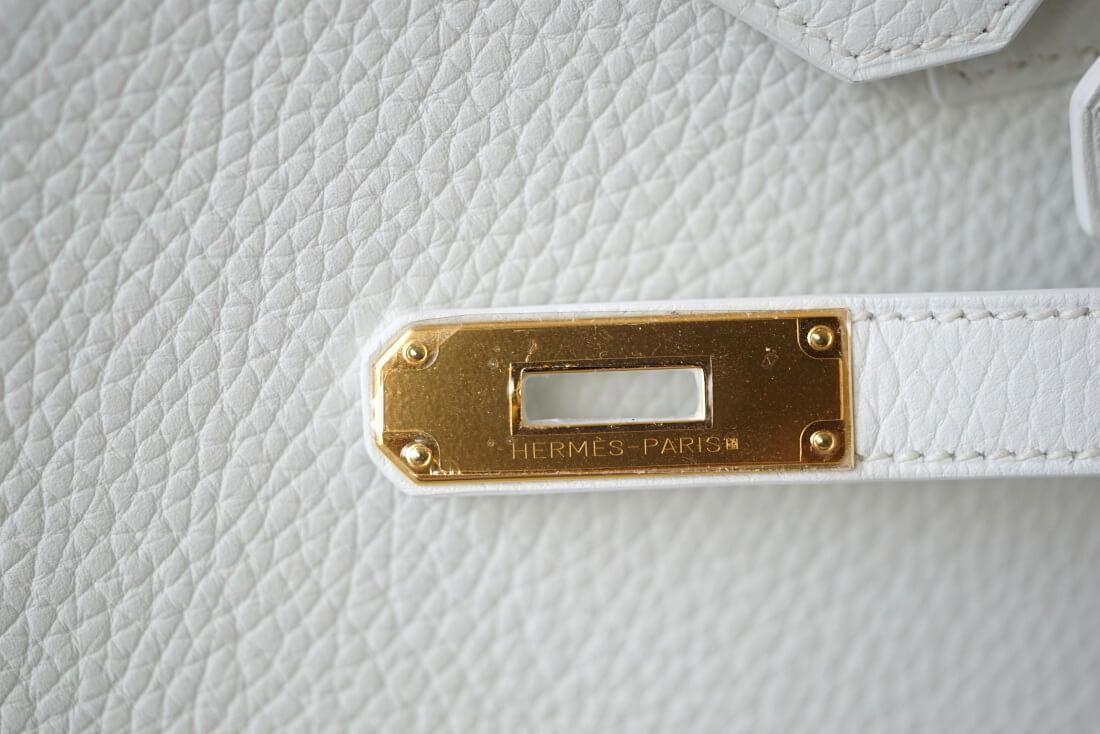 Hermès Birkin 30 White Bag GHW
