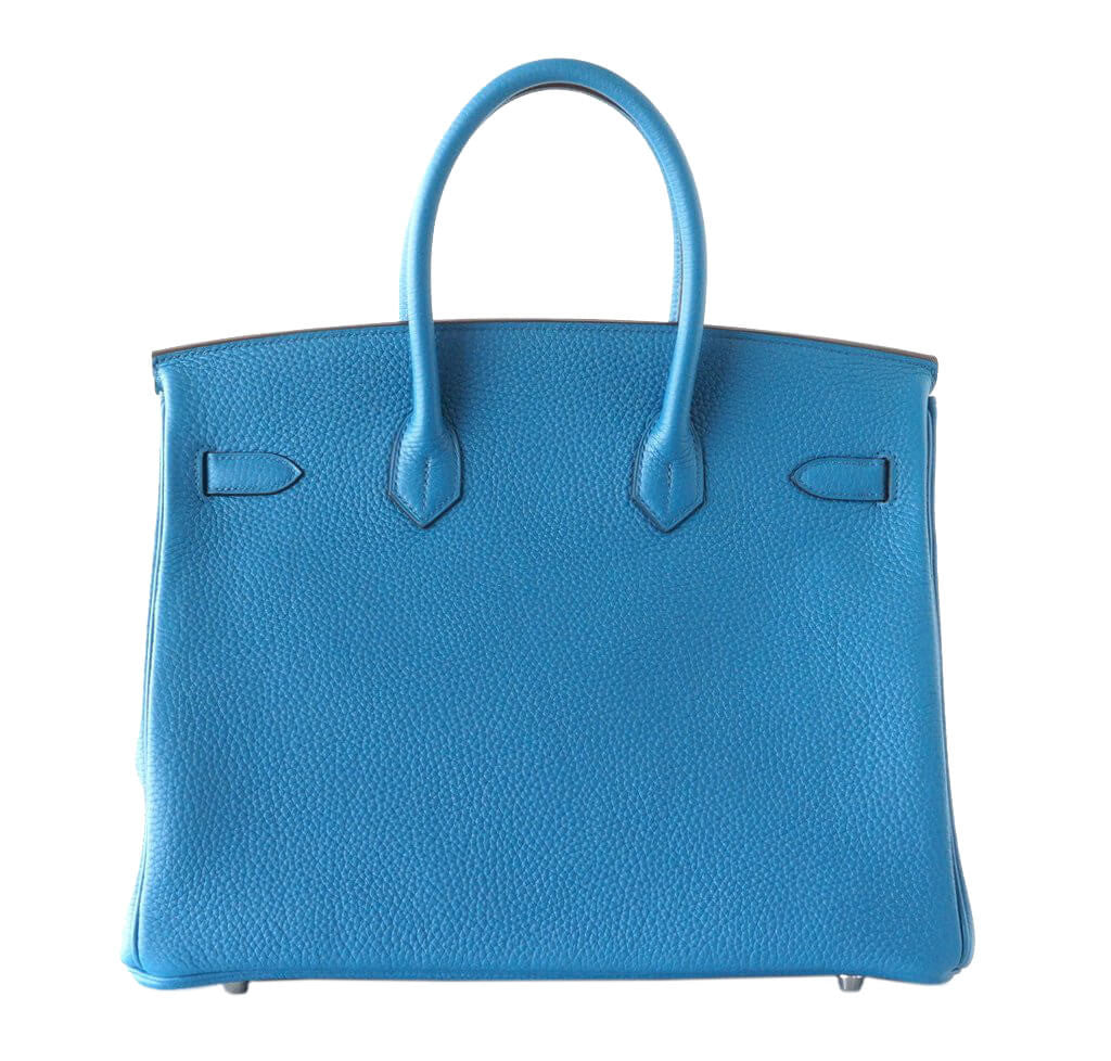 Hermès Birkin 35 Bag Blue Izmir Palladium Hardware