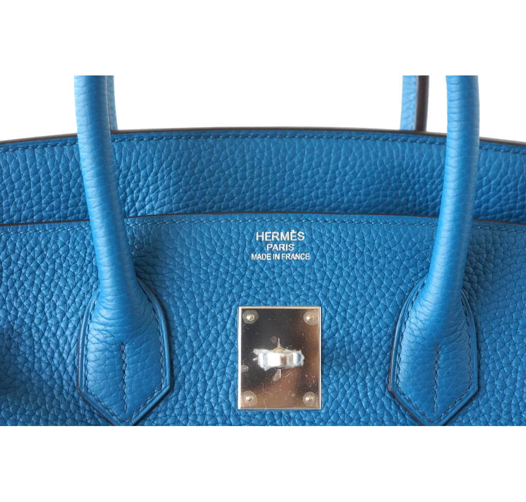 Hermès Birkin 35 Bag Blue Izmir Palladium Hardware