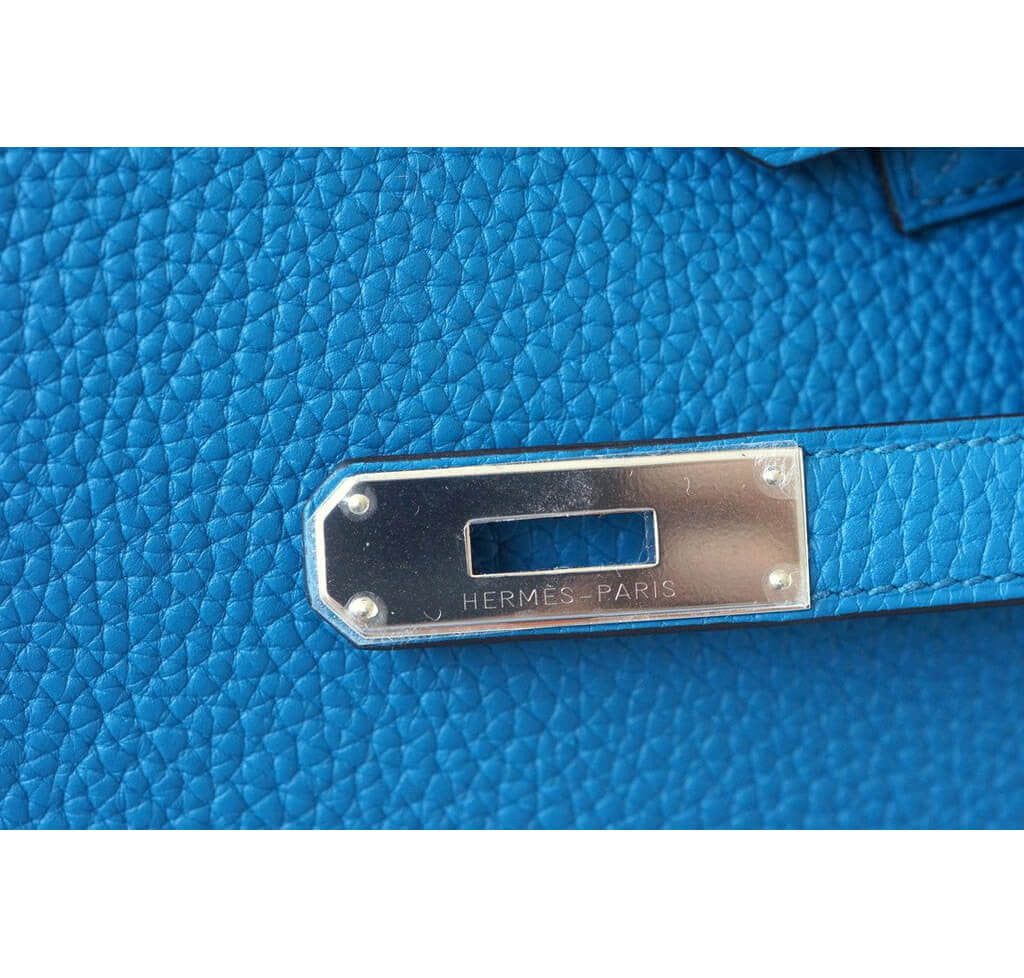 Hermès Birkin 35 Bag Blue Izmir Palladium Hardware
