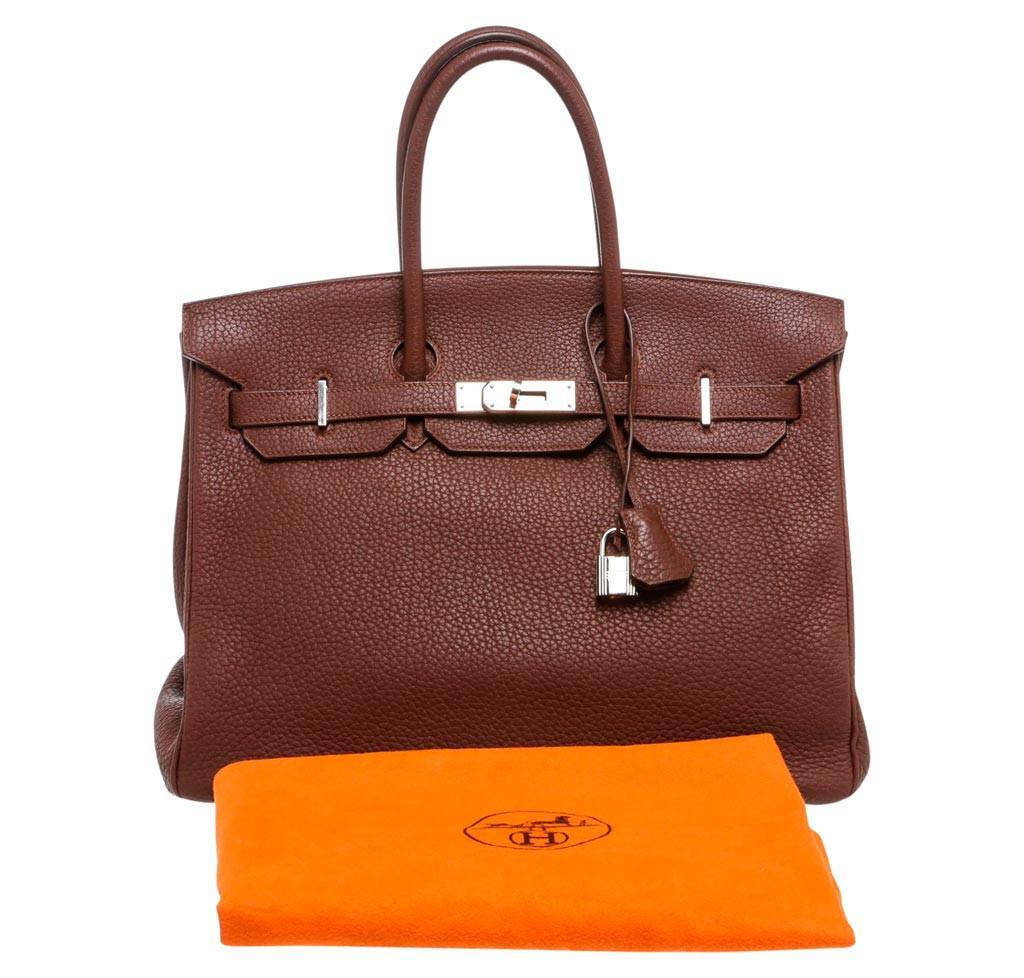 Hermès Birkin 35 Brown Togo Bag PHW