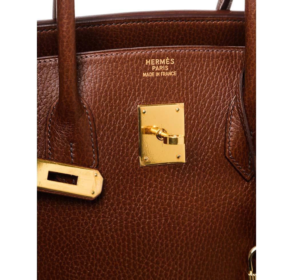 Hermès Birkin 35 Brown Bag GHW