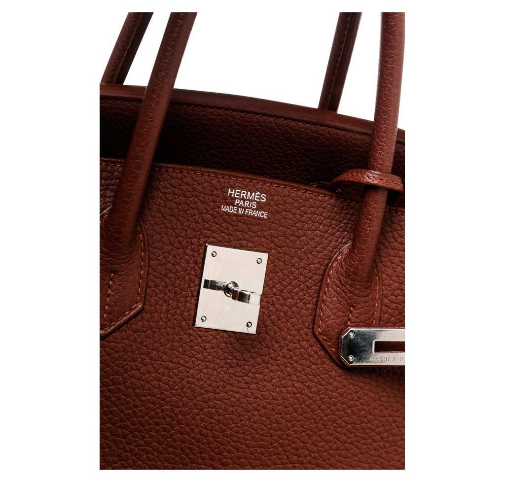 Hermès Birkin 35 Brown Togo Bag PHW