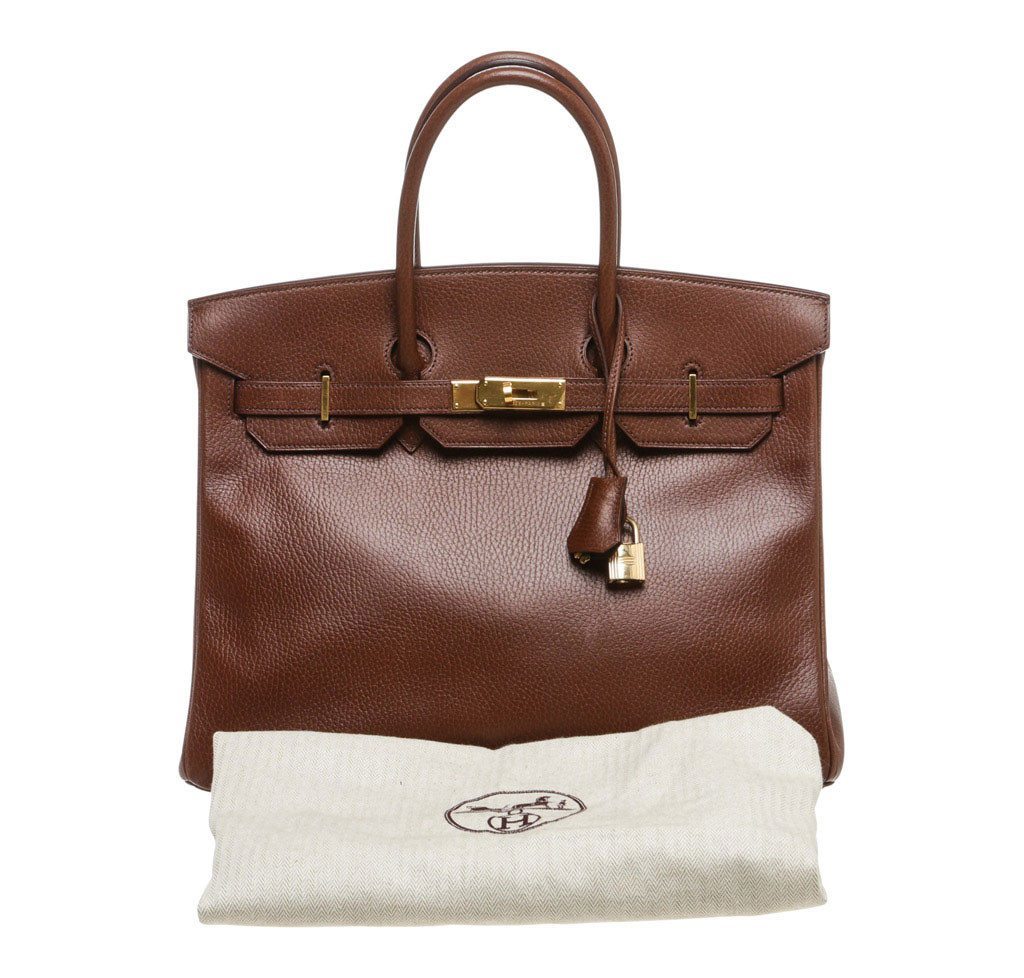 Hermès Birkin 35 Brown Bag GHW