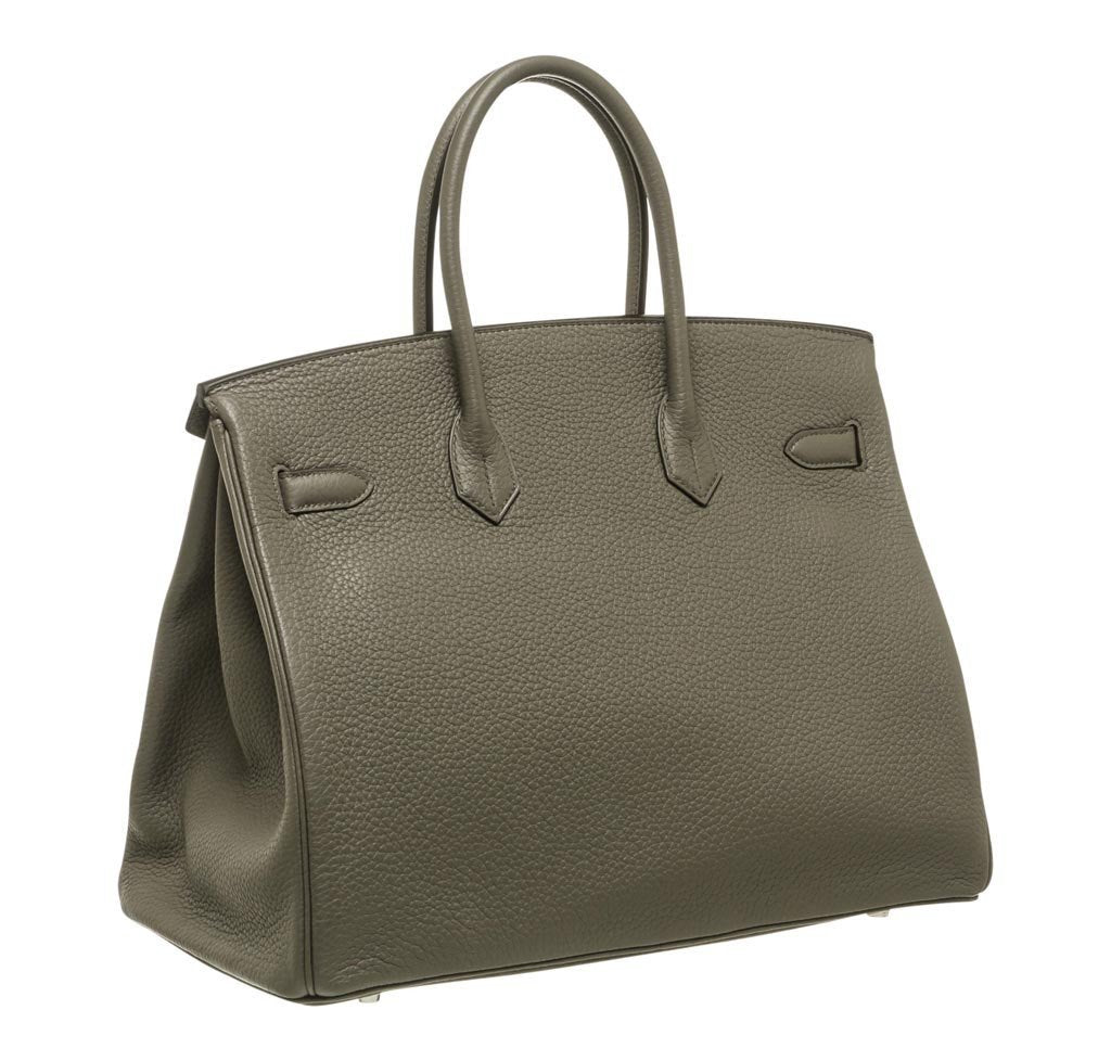Hermès Birkin 35 Etain Bag PHW