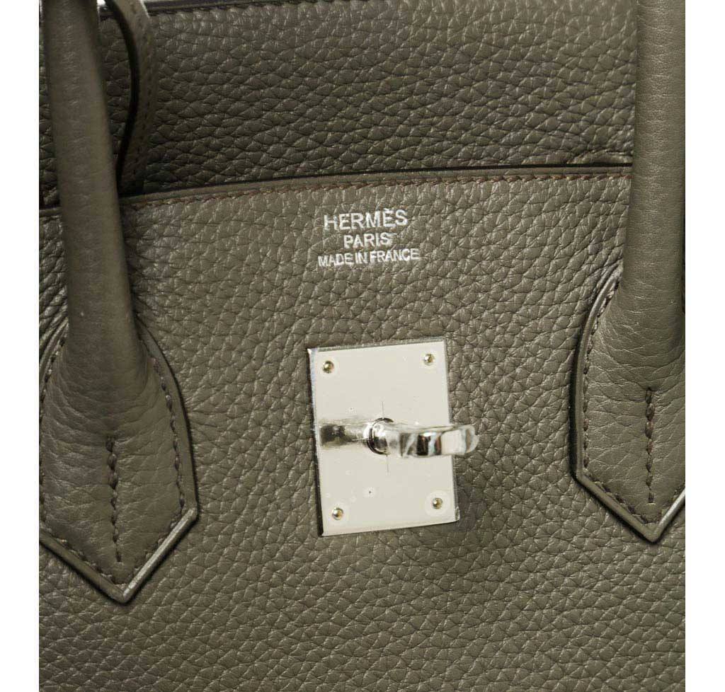 Hermès Birkin 35 Etain Bag PHW