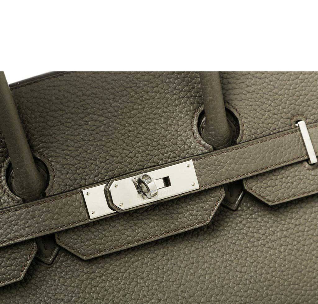 Hermès Birkin 35 Etain Bag PHW