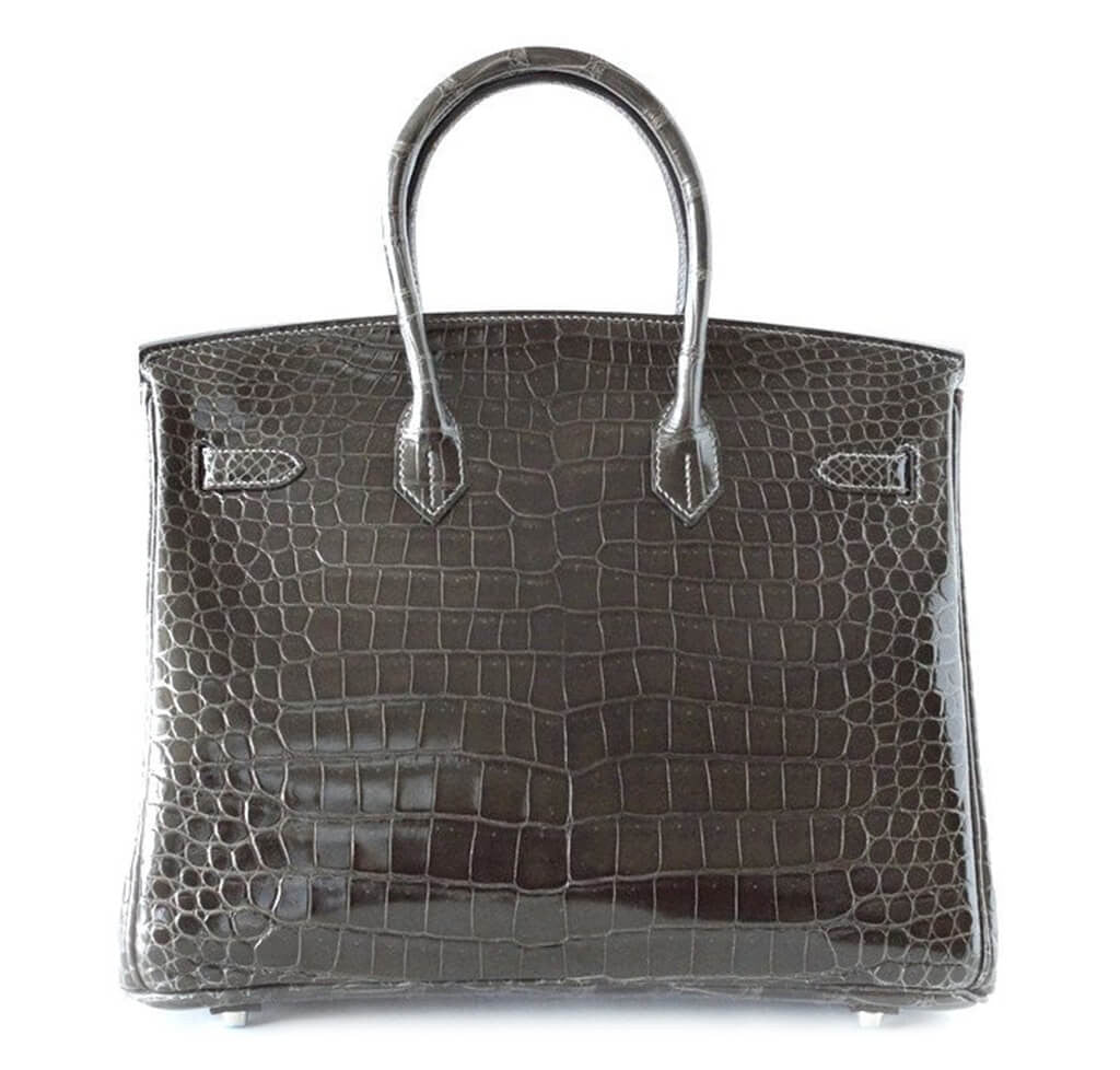 Hermès Birkin 35 Bag Graphite Porosus Crocodile