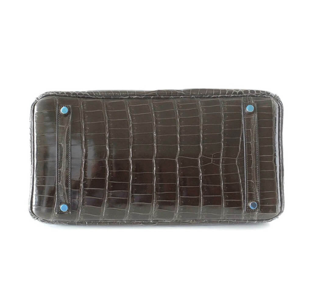Hermès Birkin 35 Bag Graphite Porosus Crocodile