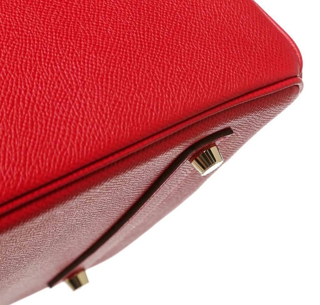 Hermès Birkin 35 Rouge Casaque Red Bag GHW