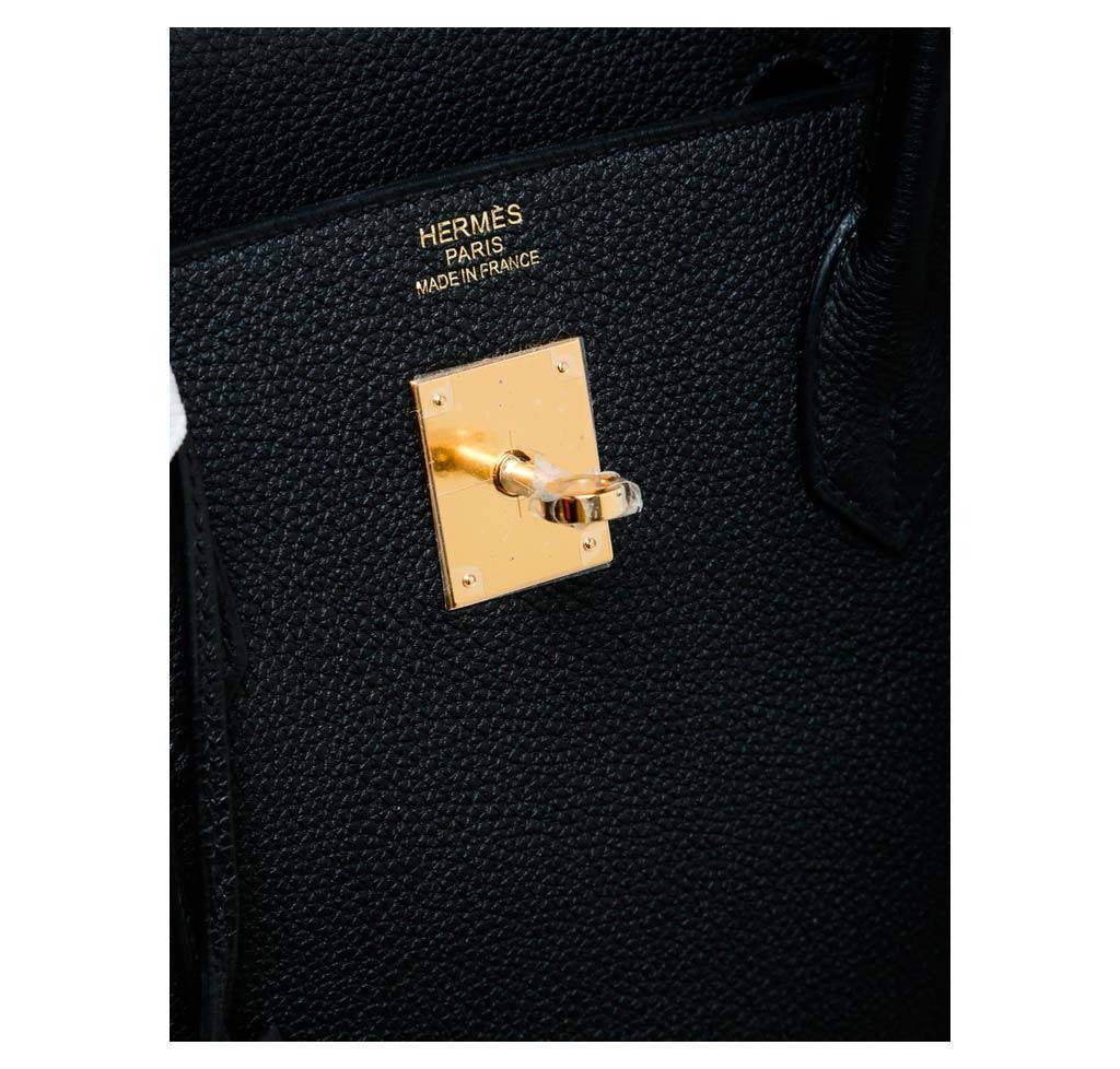 Hermès Birkin 40 Noir Togo Bag GHW